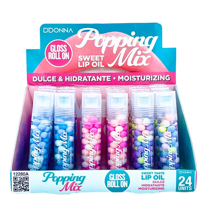 Gloss Popping Mix Huile à lèvres douce