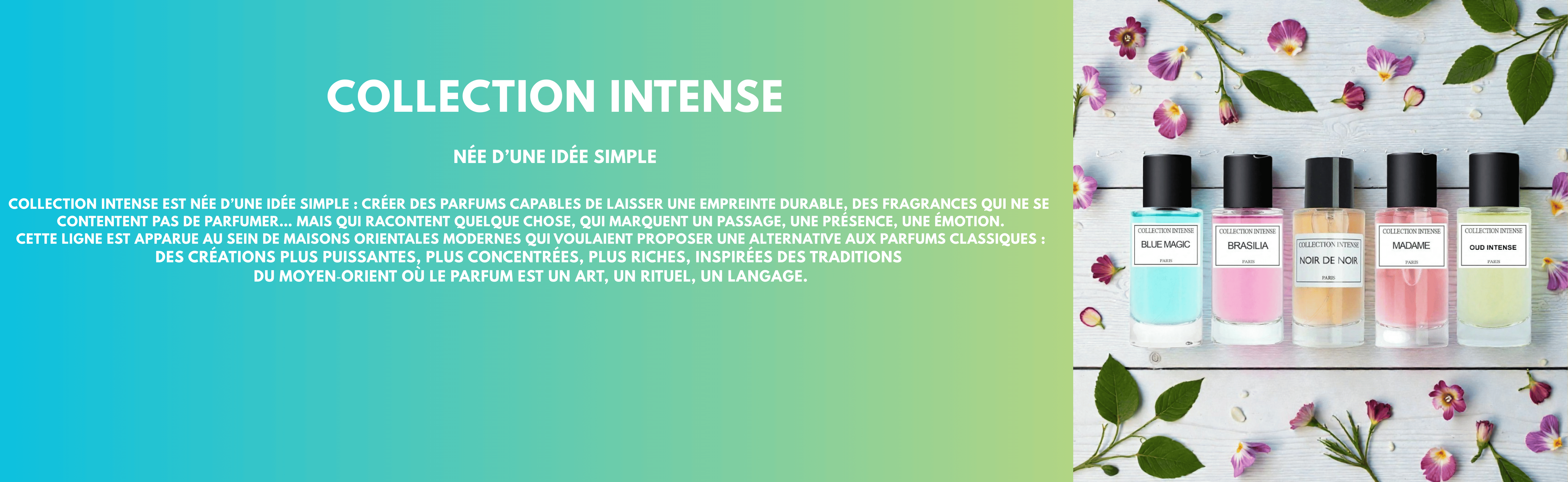 Parfums puissants et sophistiqués – Collection Intense, caractère profond et sillage inoubliable.