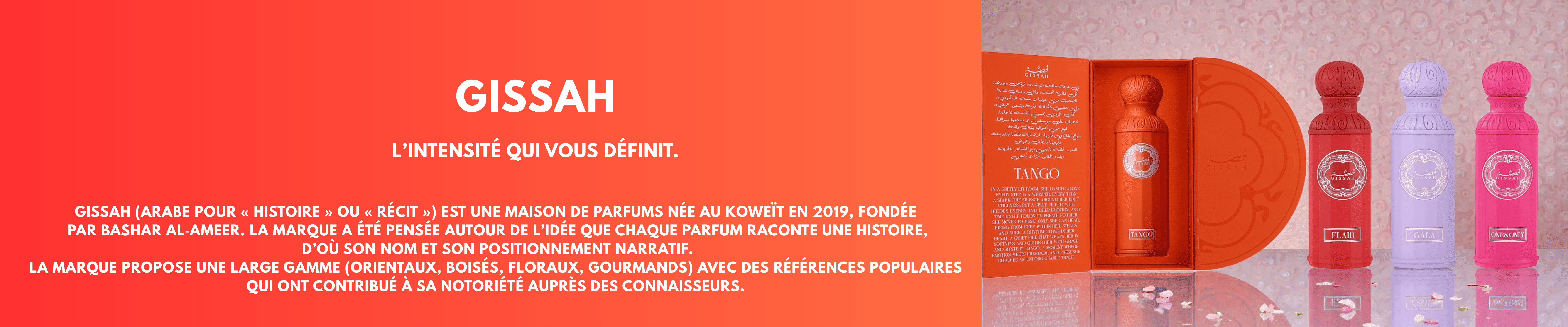 Parfums orientaux contemporains – GISSAF, caractère raffiné et signature inoubliable.
