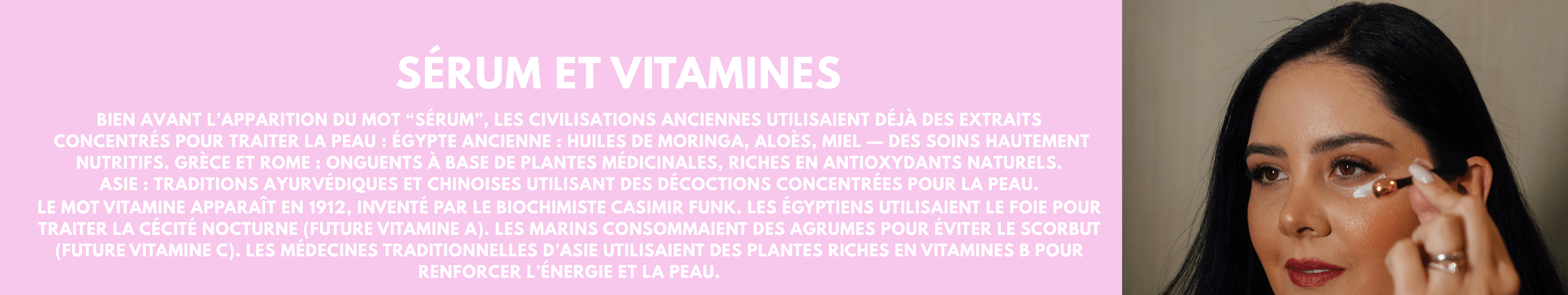 Sérum visage aux vitamines, formulé pour hydrater, illuminer et revitaliser la peau grâce à une concentration d’actifs antioxydants.